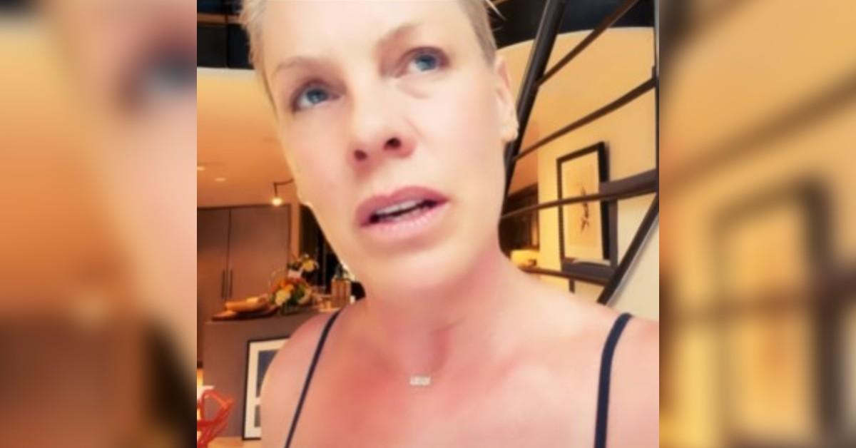 Pink denied reports that she was separated from her husband.