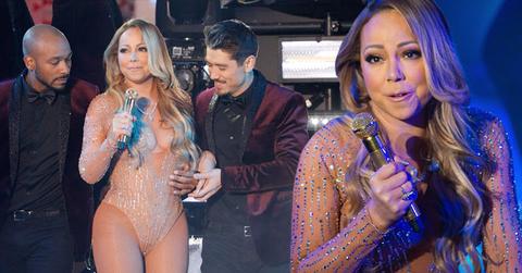 Mariah Carey News year Eve Times Square Performance Lip Sync Video