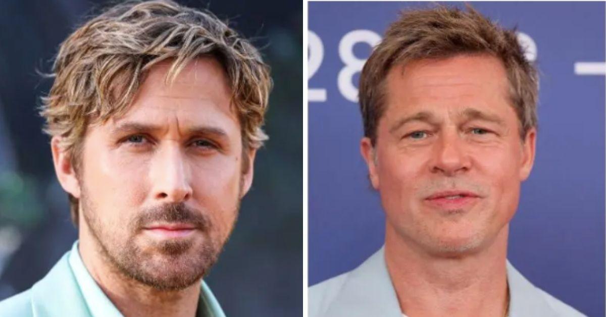 brad pitt and ryan gosling sharpening knives