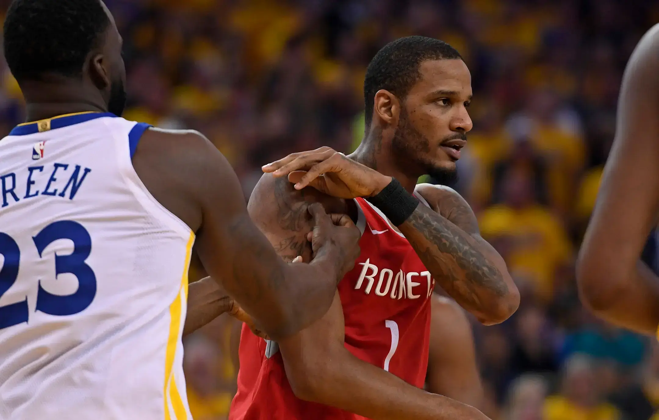 trevor ariza files restraining order wife bree lakers divorce