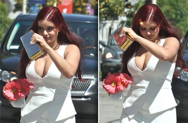 Ariel Winter's Breasts Spill Out Of Plunging White Hot Suit