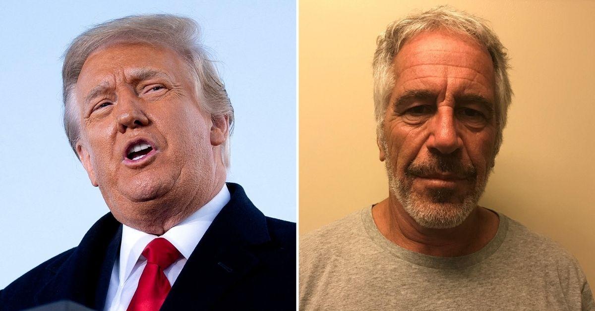 donald trump jeffrey epstein ties never on plane stupid island