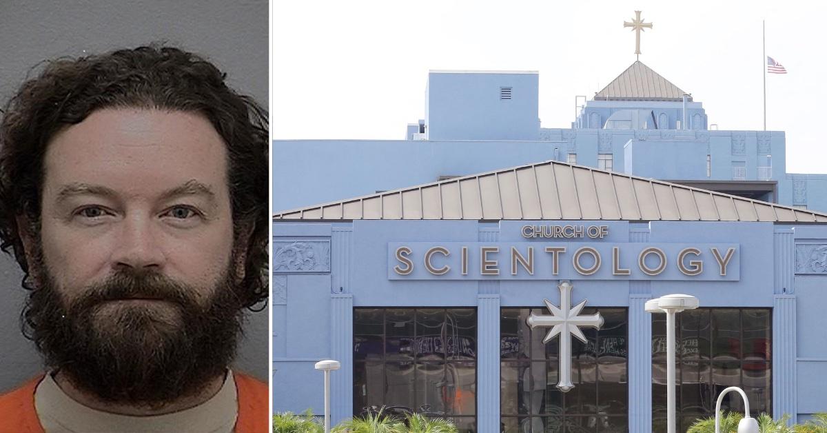 Composite photo Danny Masterson and Church of Scientology