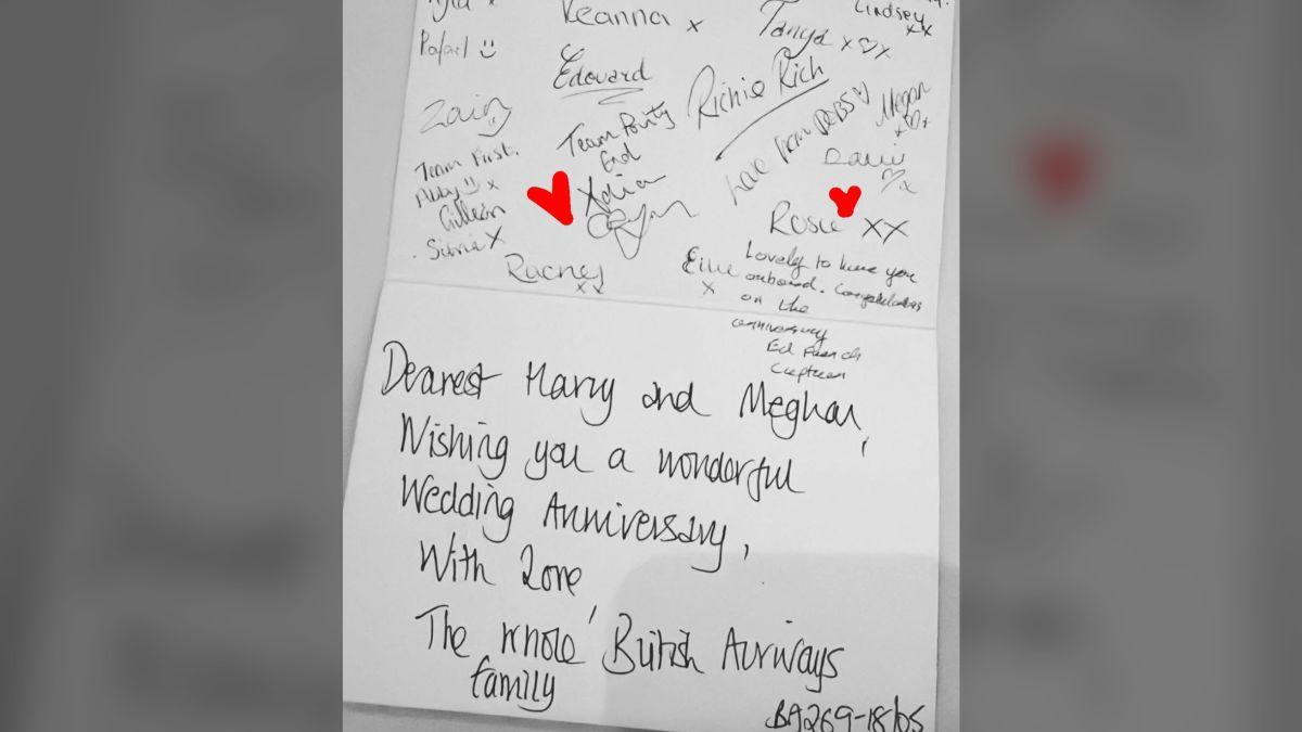 Photo of anniversary card
