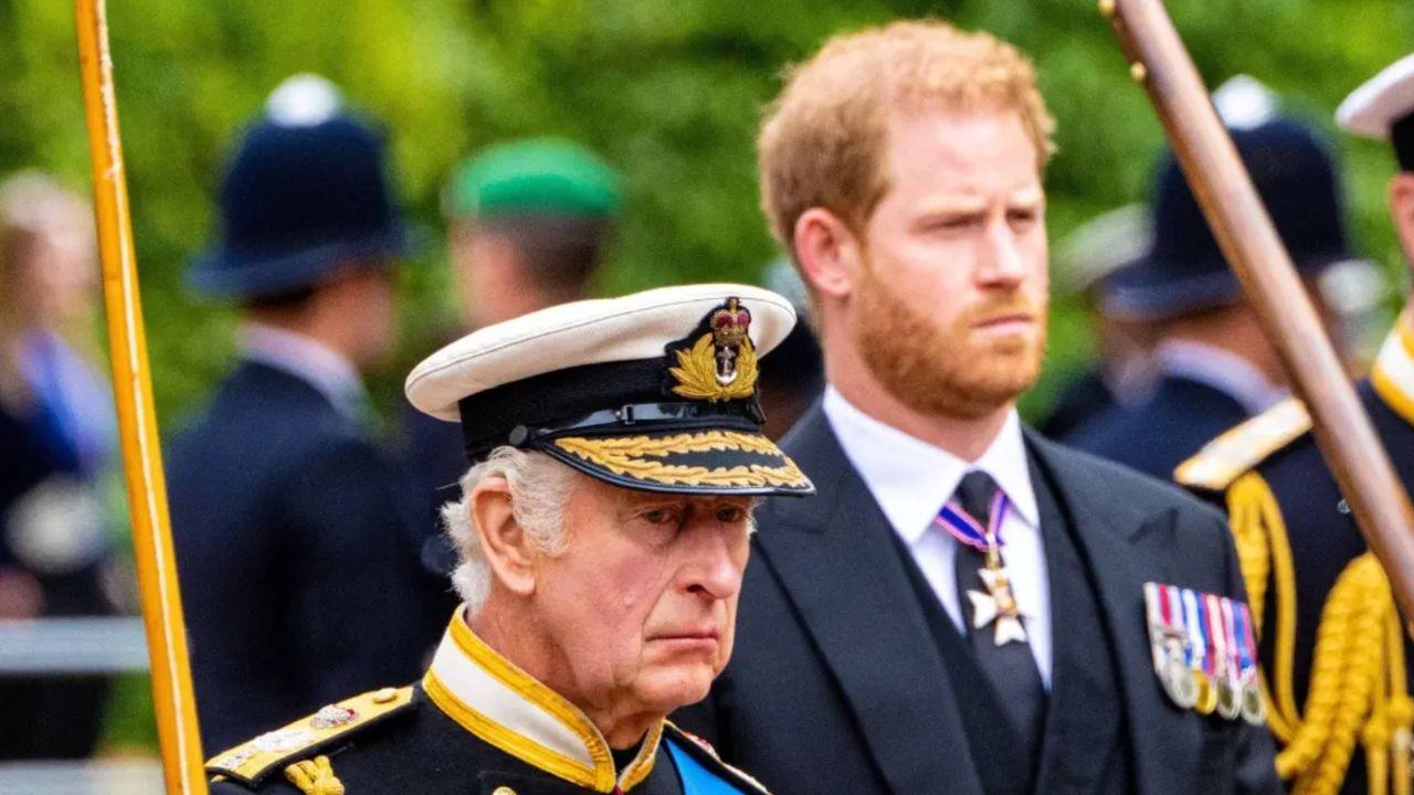 Photo of King Charles and Prince Harry