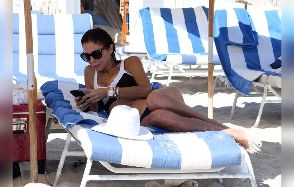 Bethenny Frankel Sports Bikini On Miami Beach