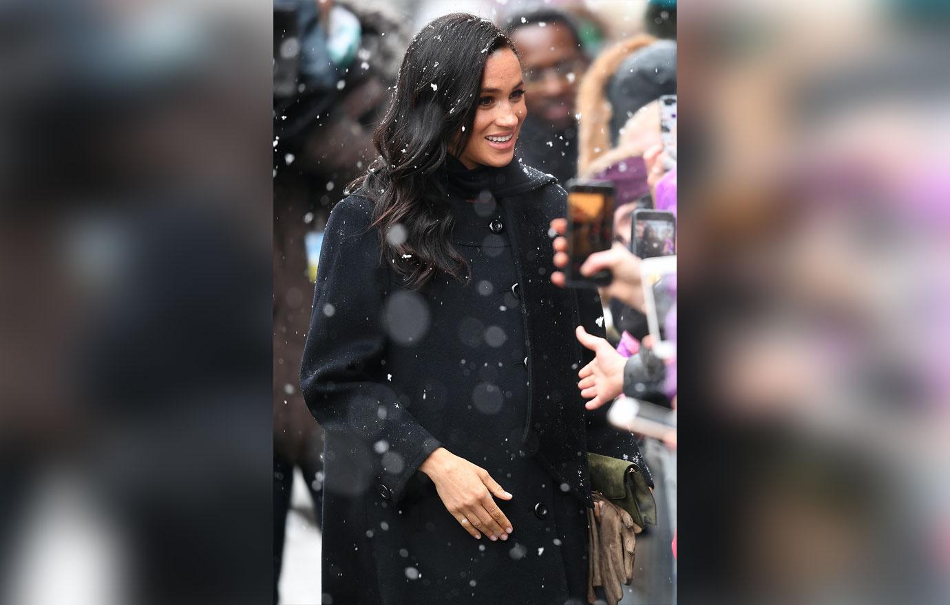 Meghan Markle Prince Harry Bristol Snow PDA