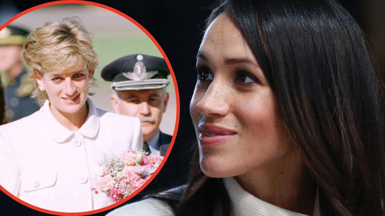 Split photos of Meghan Markle and Princess Diana