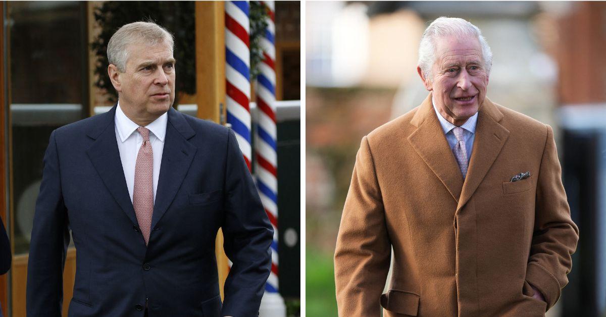 Photo of Prince Andrew and King Charles