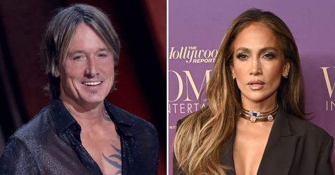 Split photo of Keith Urban, Jennifer Lopez