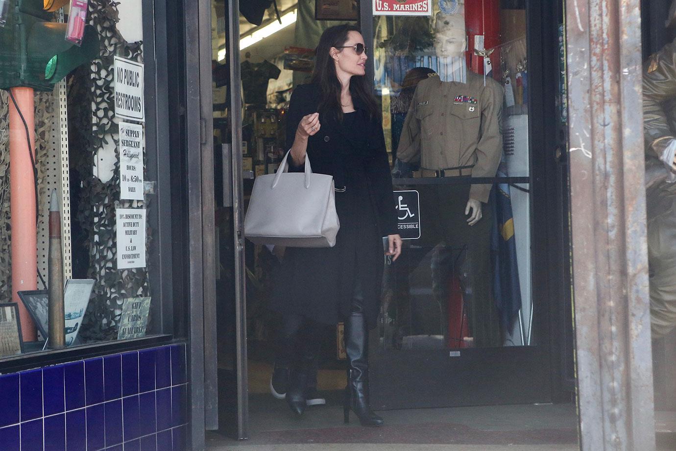 Angelina jolie hollywood shopping spree with knox