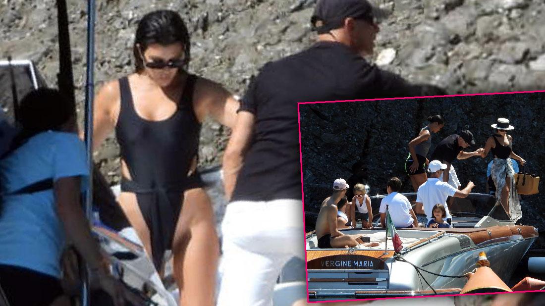 Kourtney Takes Boat Trip With Kids Amid Poosh Drama