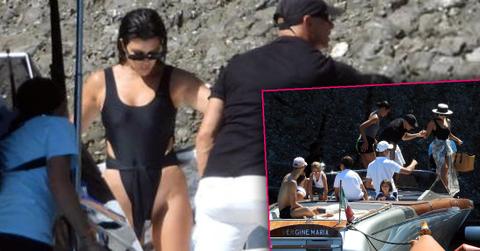 Kourtney Takes Boat Trip With Kids Amid Poosh Drama