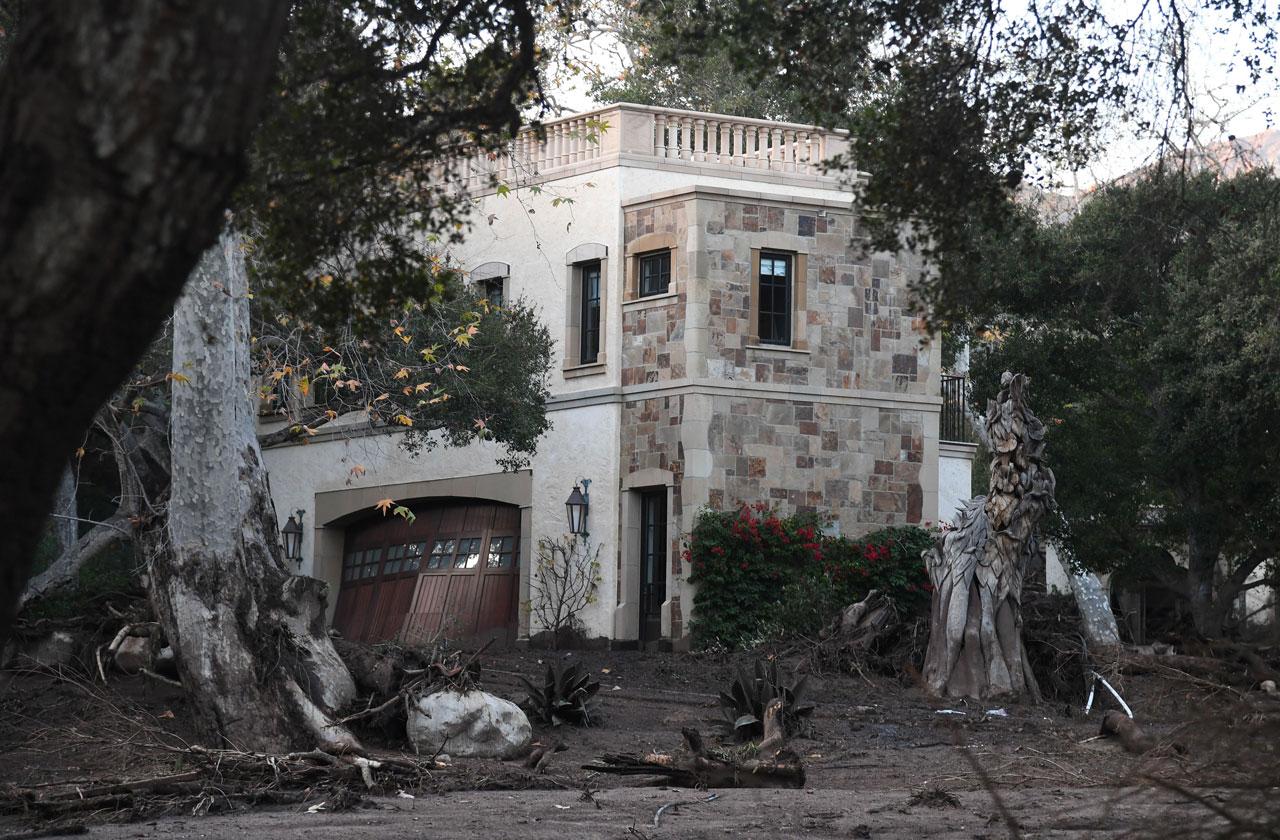 California Mudslide Celebrity Homes Destroyed