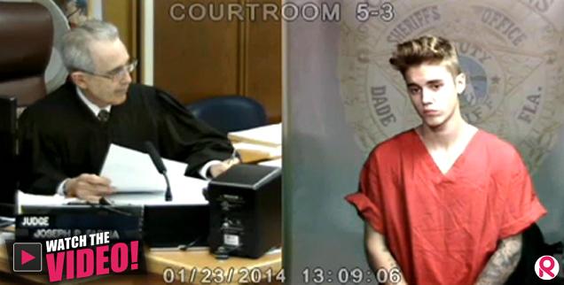 //justin bieber in court arrested drag racing bail  wide