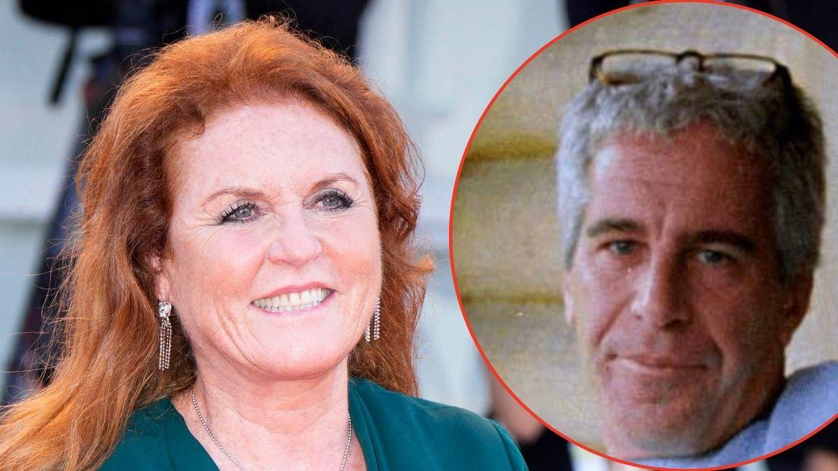 picture of Sarah ferguson and Jeffrey Epstein