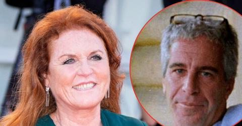 picture of Sarah ferguson and Jeffrey Epstein