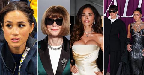 picture of Meghan Markle, Anna Wintour, Lauren Sanchez , Kirs Jenner and Kim Kardashian
