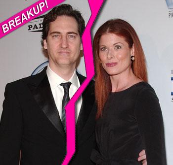 //debra messing split daniel zelman wenn