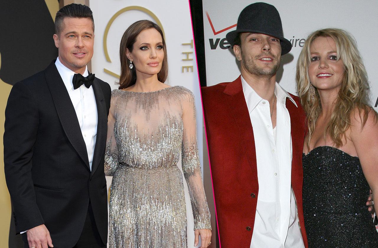 Britney Spears & Kevin Federline Court & Angelina Jolie & Brad Pitt Fight