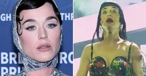 Split photos of Katy Perry.