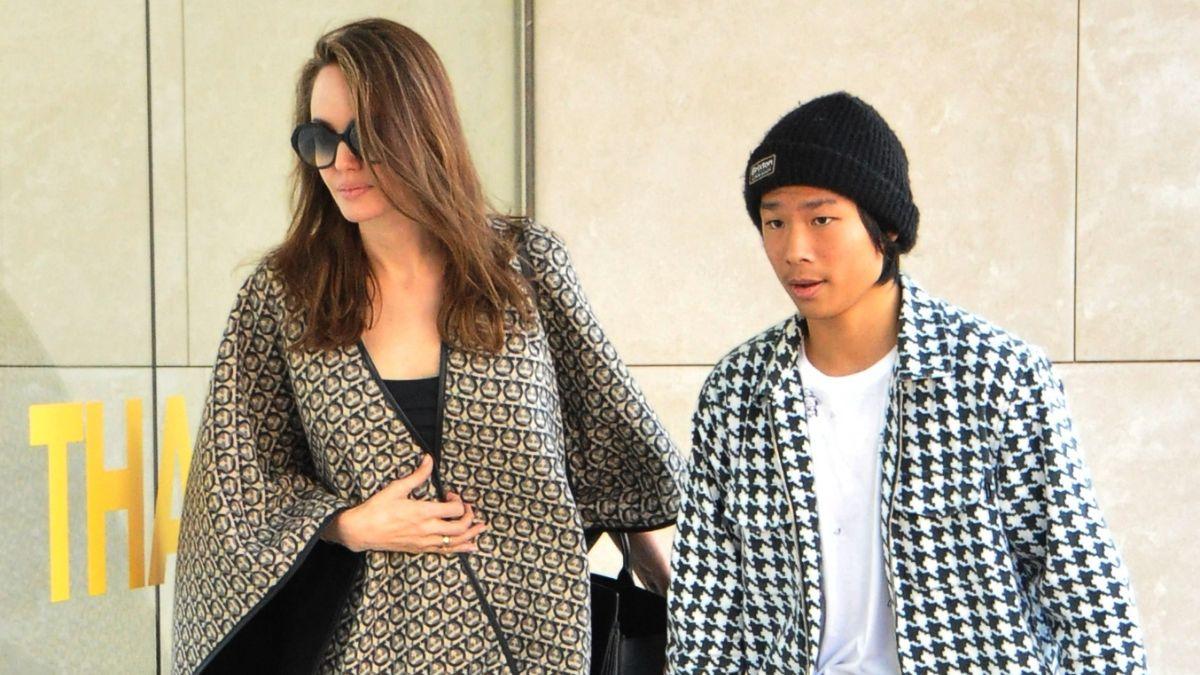 A photo of Angelina Jolie and Maddox Jolie