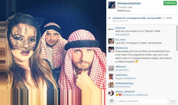 //khloe kardashian stirs up muslim clothing controversy in dubai​