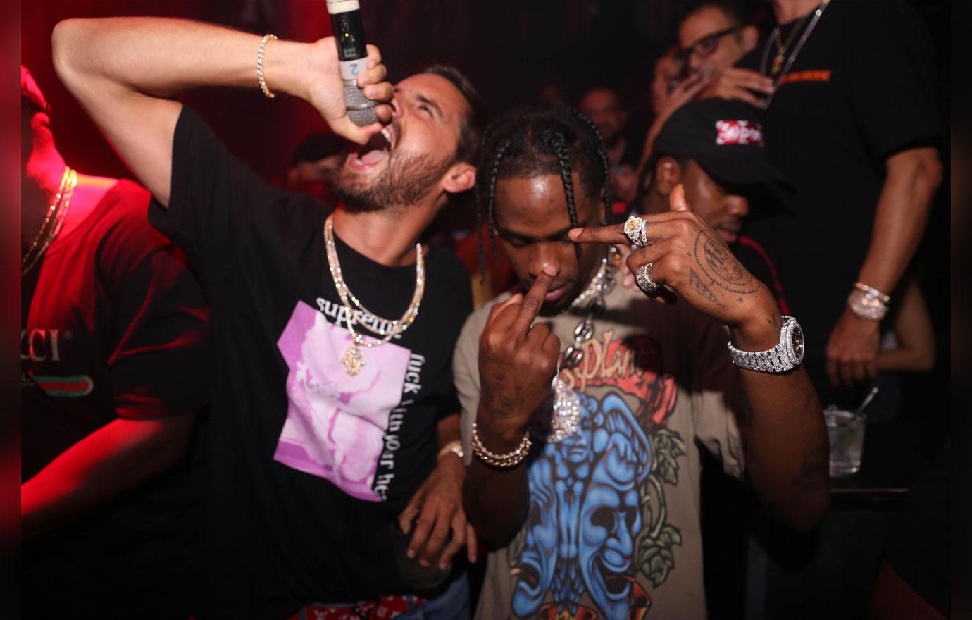 ylie Jenner Pregnant Travis Scott Performs Parties With Scott Disick