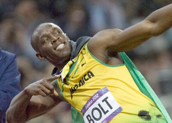 //usain bolt gold medal cocky