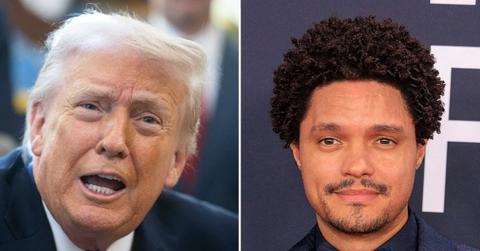 picture of Donald trump and Tarvor Noah