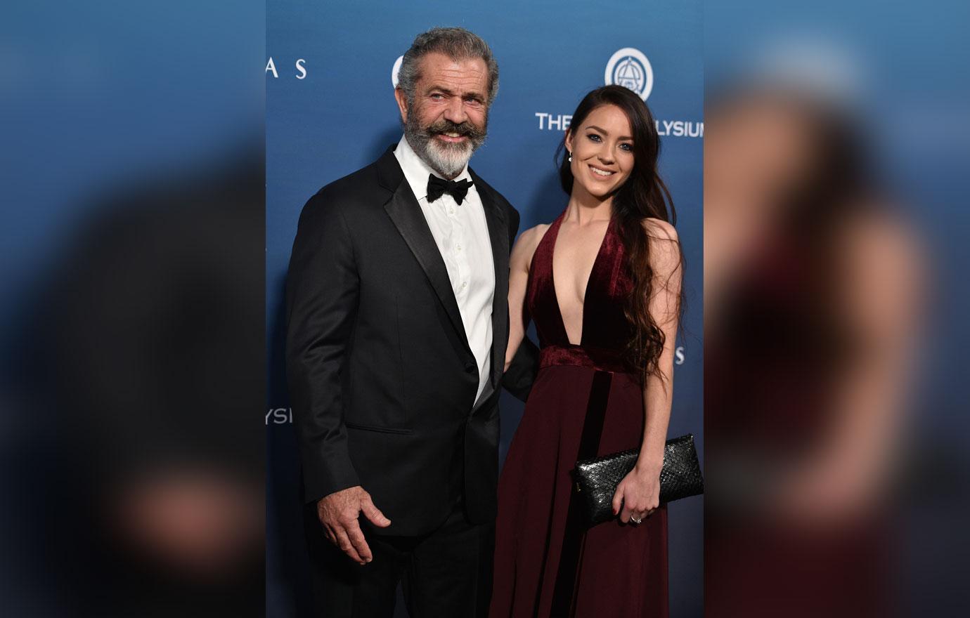 Mel Gibson And Young Baby Mama Rosalind Ross Attend Charity Gala