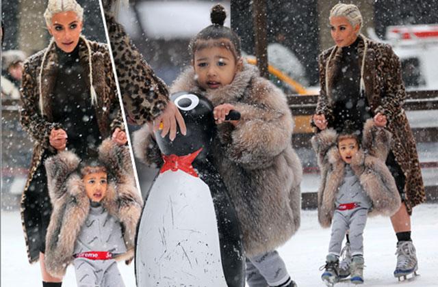 //kim kardashian north west ice skating pp