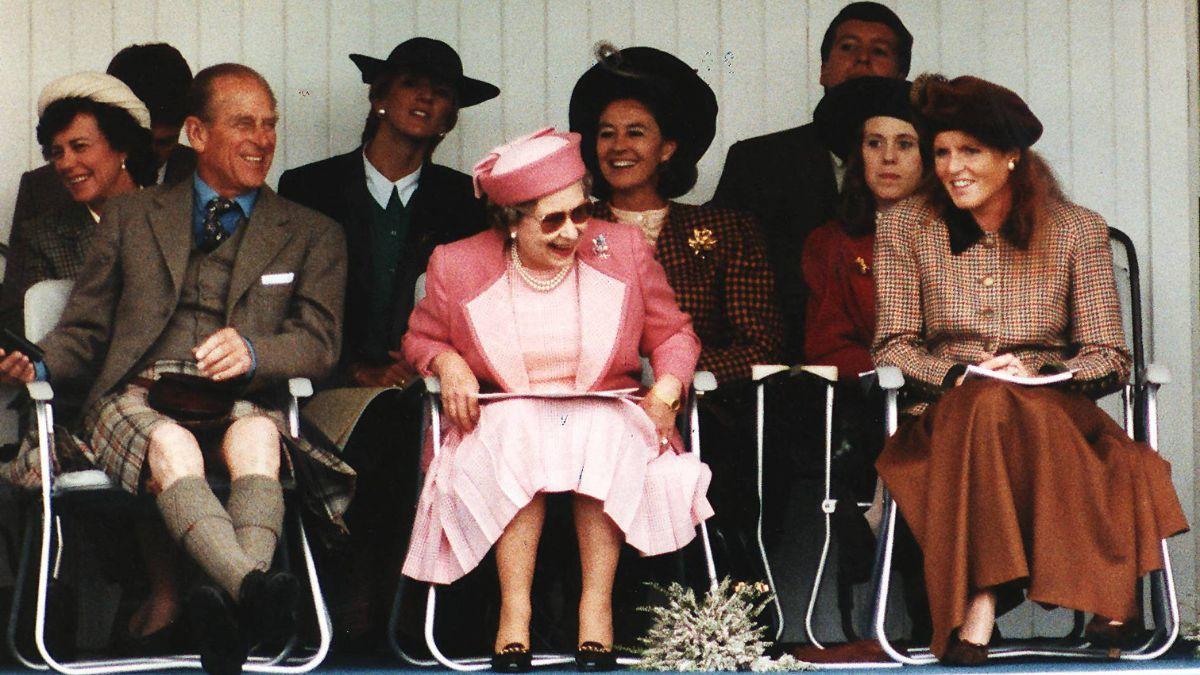 picture of prince philip, the queen and sarah ferguson