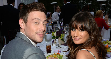 //cory monteith lea michele square getty