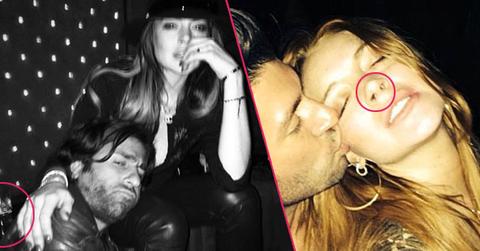 //lindsay lohan cant hide the signs of her party life