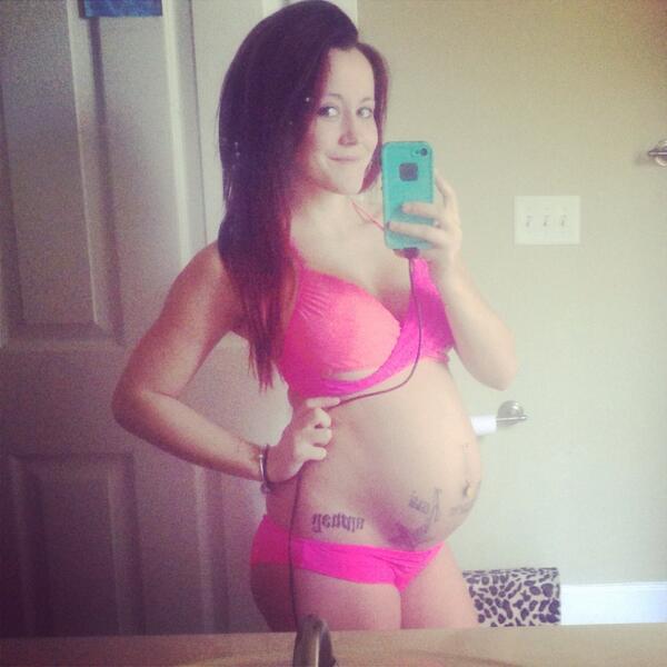 //jenelle evans bikini baby bump