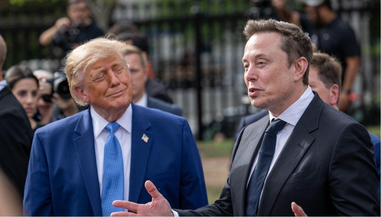 Picture of Donald Trump and Elon Musk