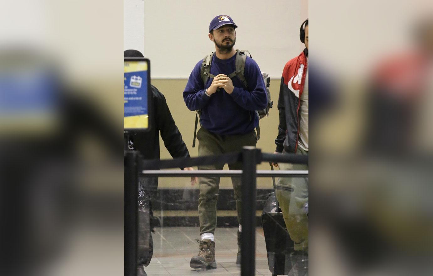 Shia LaBeouf LAX Airport After Georgia Court