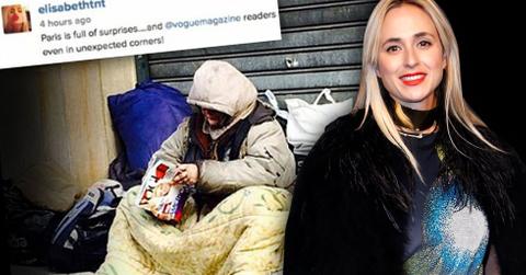 Elisabeth Von Thurn Und Homeless Woman Photo