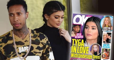 //kylie jenner tyga cheating ok magazine cover