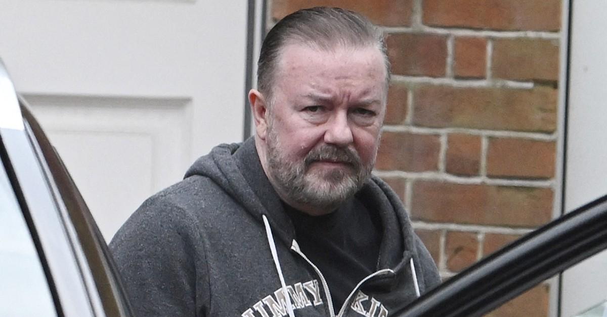 Composite photo of Ricky Gervais