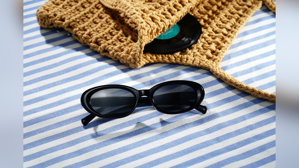 Black Oval Sunglasses