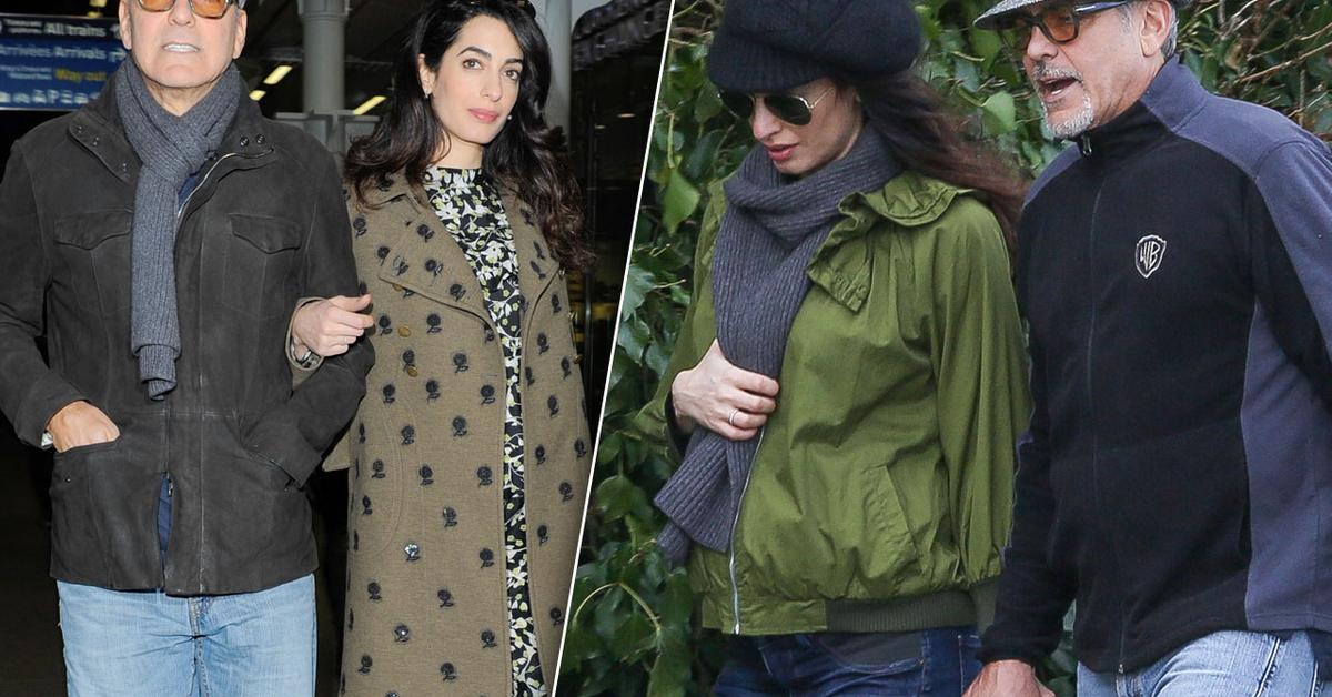 [PICS] George Clooney Amal Clooney Pregnant With Twins -- Birth Details