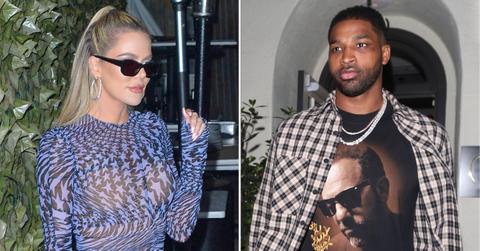 khloe kardashian shows off revenge body in denim mini dress