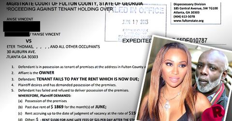 Cynthia Bailey Peter Thomas Evicted