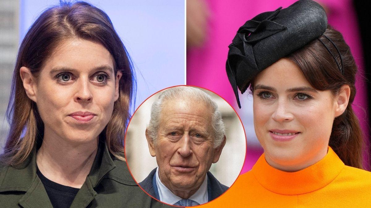 picture of Princess Beatrice, King Charles and Princess Eugene