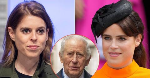 picture of Princess Beatrice, King Charles and Princess Eugene