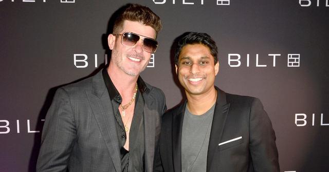 robin thicke performs private bilt event video pp