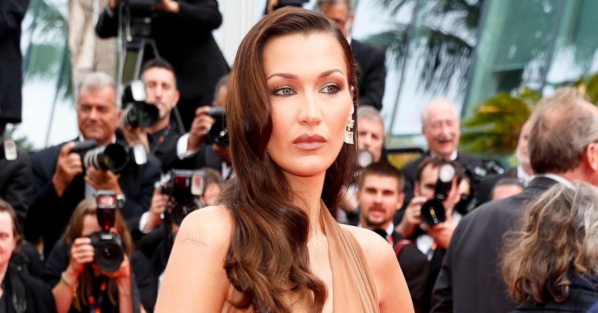 bella hadid nude cannes bra see through dress the apprentice premiere