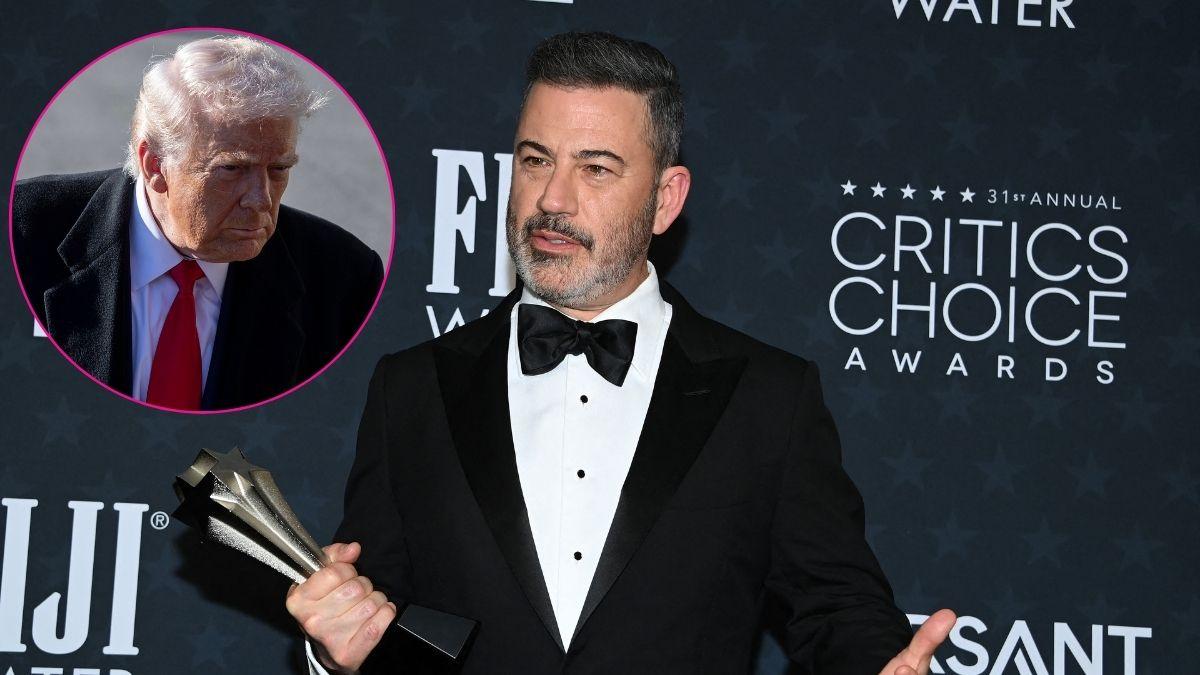 Composite photo of Donald Trump and Jimmy Kimmel